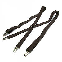 Подтяжки Gofin suspenders Х Образные Темно-Коричневые (PBXX-5920) LW, код: 1350092