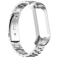 Ремешок MiJobs Steel Strap Samsung Galaxy Fit2 SM-R220 Silver TO, код: 8098229