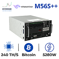 WHATSMINER M56S++ 240TH/s, на иммерсионном охлаждении, для майнинга криптовалют BTC