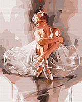 Картина по номерам BrushMe Балерина в облаке нежности 40х50см BS52894 TO, код: 8265391