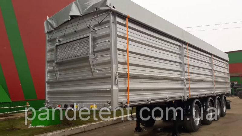 Тент-брезент на щебневоз, самоскид під замовлення з ПВХ 900 грам/м2.