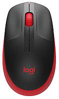 Мышь Logitech M190 Full-size Wireless Red (6617021) ET, код: 6704867