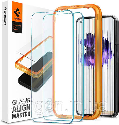 Захисне скло Spigen для Nothing Phone 1 - ALIGNmaster (2 шт.), Clear (AGL05447), фото 1