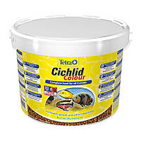Корм для аквариумных рыб в гранулах Tetra Cichlid Colour 10 л (4004218201392) KM, код: 7633384