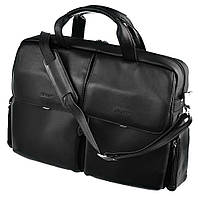 Мужская деловая сумка портфель из натуральной кожи Sheff Черный (S5005.10) SK, код: 8302042