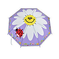 Зонтик детский Божья коровка Bambi MK 4804 диаметр 77 см Фиолетовый UM, код: 8234871