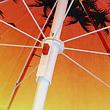 Пляжна парасолька з нахилом Umbrella Anti-UV від УФ випромінювання Ø200 см червона 127-12527283 SC, код: 8037965, фото 4