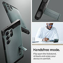 Чохол Spigen для Samsung Galaxy S24 Ultra - Tough Armor, Abyss Green (ACS07302), фото 4