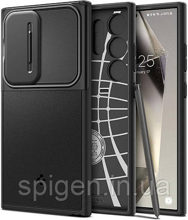 Чохол Spigen для Samsung Galaxy S24 Ultra - Optik Armor, Black (ACS07313), фото 1