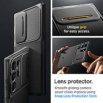 Чохол Spigen для Samsung Galaxy S24 Ultra - Optik Armor, Black (ACS07313), фото 4
