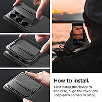 Чохол Spigen для Samsung Galaxy S24 Ultra - Optik Armor, Black (ACS07313), фото 5