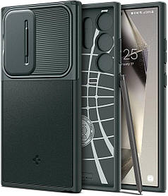 Чохол Spigen для Samsung Galaxy S24 Ultra - Optik Armor, Abyss Green (ACS07314)