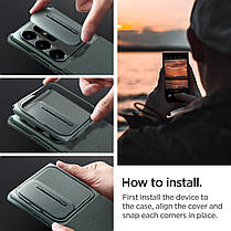 Чохол Spigen для Samsung Galaxy S24 Ultra - Optik Armor, Abyss Green (ACS07314), фото 5