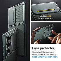 Чохол Spigen для Samsung Galaxy S24 Ultra - Optik Armor, Abyss Green (ACS07314), фото 6