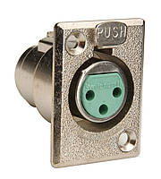 Разъем Switchcraft D3F 3-Pin Female XLR Connector TH, код: 7416981