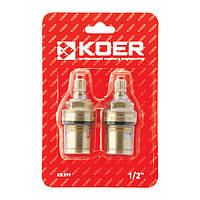 Кранбуксы KOER KR.599 КОМПЛЕКТ (2 шт БЛИСТЕР) керамика MF-1 2 (AC0528) PZ, код: 6823473