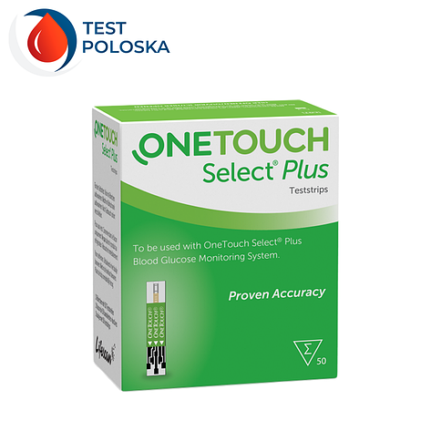 Тест-полоски Ван Тач Селект Плюс (One Touch Select Plus), 50 шт., фото 1