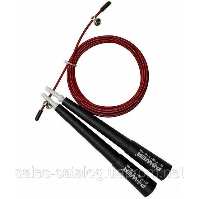 Швидкісна скакалка Power System Ultra Speed Rope PS-4033 Red 2.8 м SC, код: 7545497