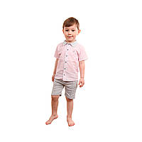 Літній костюм для хлопчика Dexters карта 122 см сірий PS, код: 8418105