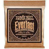 Струны для акустической гитары 6 шт Ernie Ball 2544 Everlast Medium Phosphor Bronze Acoustic ET, код: 2656534