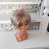 Перука коротка піксі з термоволокна платиновий блонд мікс RG 9758 -H16/613, фото 5