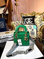 Сумка Dior Lady зелёная 833214