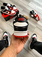 Кроссовки, кеды отличное качество Nike SB Dunk Low Black Red Размер 40