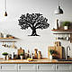 Дерев'яний декор для дому, інтер'єрна картина на стіну "Дерево Життя", декоративне панно 25x18 см, фото 10