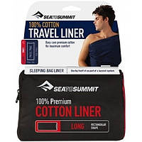 Вкладыш в спальник Sea To Summit Premium Cotton Travel Liner Long 92х210см (1033-STS ALONGOSN AG, код: 7513260