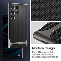Чохол Spigen для Samsung Galaxy S24 Ultra - Neo Hybrid, Gunmetal (ACS07305), фото 5