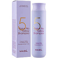 Шампунь против желтизны 5 Salon No Yellow Shampoo Masil 300 мл NX, код: 8145689