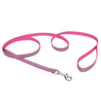 Светоотражающий поводок для собак Coastal Lazer Brite Reflective Leash 1.6 см х 1.2 м Розовая SC, код: 7890896