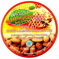 Крем для тела Wokali WKL243 Honey + Almond Body Butter 240 г IN, код: 7334815