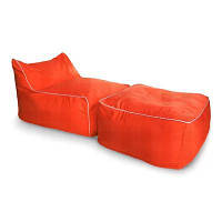Лежак уличный Tia-Sport Sunbrella прямоугольный 180х80х80 см оранжевый (sm-0686) BM, код: 6538407