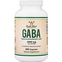 Аминокомплекс Double Wood Supplements GABA 1000 mg (2 caps per serving) 300 Caps NX, код: 8206881