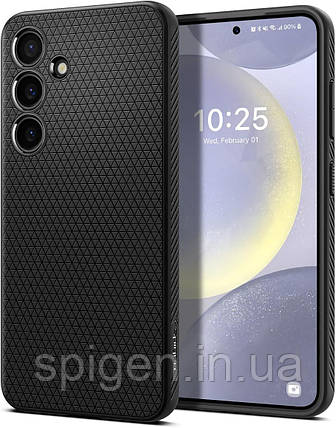 Чохол Spigen для Samsung Galaxy S24 Plus - Liquid Air, Matte Black (ACS07327), фото 1
