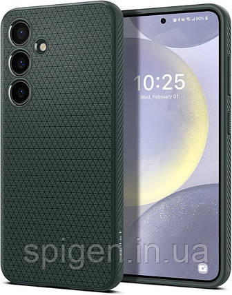 Чохол Spigen для Samsung Galaxy S24 Plus - Liquid Air, Abyss Green (ACS07328), фото 1
