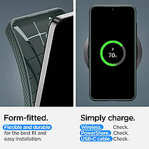 Чохол Spigen для Samsung Galaxy S24 Plus - Liquid Air, Abyss Green (ACS07328), фото 5