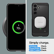 Чохол Spigen для Samsung Galaxy S24 Plus - Tough Armor, Black (ACS07332), фото 4