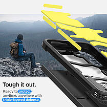 Чохол Spigen для Samsung Galaxy S24 Plus - Tough Armor, Black (ACS07332), фото 5