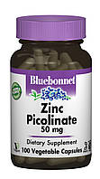 Цинк Пиколинат 50мг, Bluebonnet Nutrition, 100 гелевых капсул BK, код: 5566765