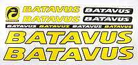 Наклейка Batavus на раму велосипеда Желтый (NAK041) OB, код: 8233424