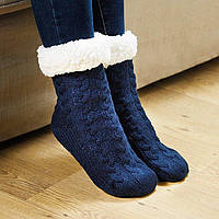 Плюшевые носки VigohA Huggle Slipper Socks One Size Синий KP, код: 8452568