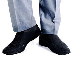 Бахіли для взуття від дощу, снігу, бруду M багаторазові, силіконові Чорний (vol-752) SC, код: 2368921