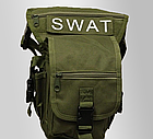 Стегновий поясна сумка Swat Олива B05, Oxford 600D, фото 5