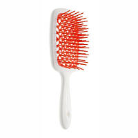 Щетка для волос Janeke Superbrush белая с оранжевым QT, код: 8289513