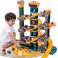 Детский игровой набор автотрек YG Toys гараж парковка для машин с лифтом MP, код: 8176112