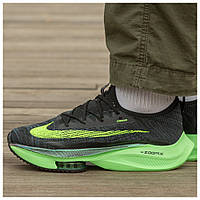 Мужские кроссовки Nike Air Zoom Alphafly Next% 2 Black Green CI9925-400, кроссовки найк аир зум альфафлай