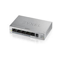 Коммутатор Zyxel GS1005HP (GS1005HP-EU0101F) (1xGE, 4xGE PoE+, max PoE 60W) NB, код: 8303213