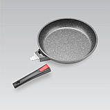 Сковорода алюмінієва з антипригарним покриттям зі знімною ручкою 24 см Maestro MR-4924 SC, код: 8325554, фото 3